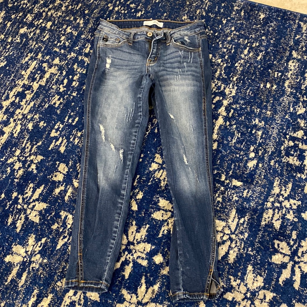 Distressed Navy Blue KanCan Jeans